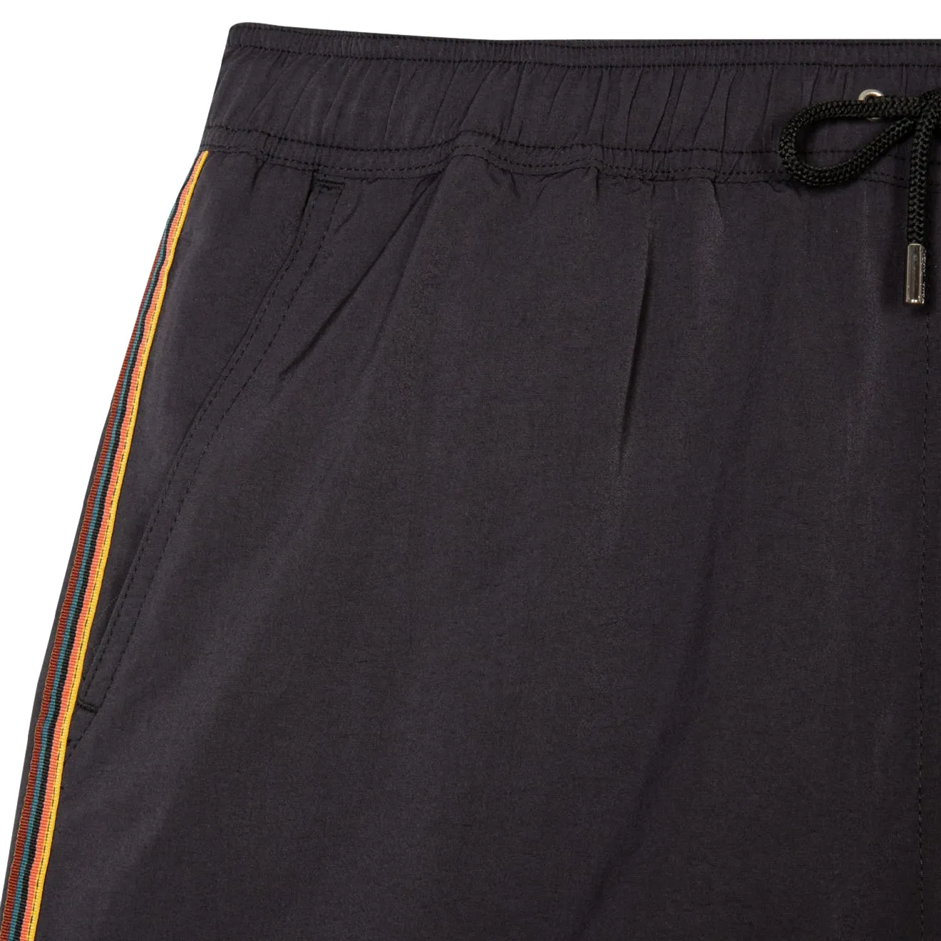 Paul Smith Short de Bain à Bords Artistiques Rayés Noir
