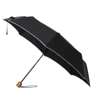 Paul Smith Telescopic Umbrella With Signature Stripe Trims Black Clothing Paul Smith