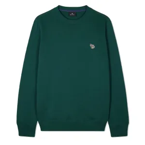 Paul Smith Zebra Logo Organic Cotton Sweatshirt Dark Green Clothing Paul Smith
