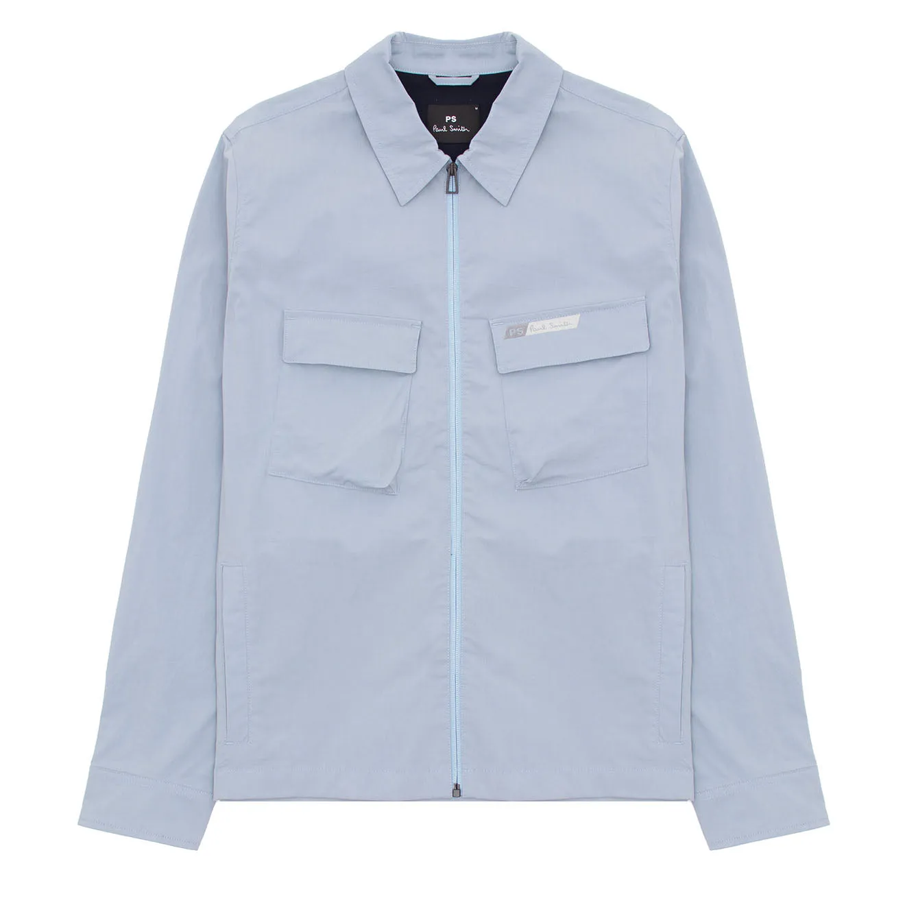 Paul Smith Zip Overshirt Bleu Clair