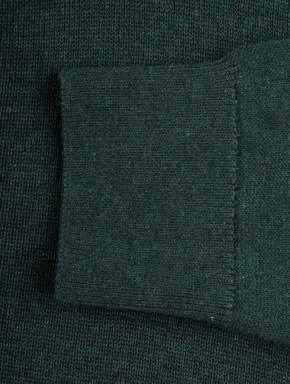 Demi-zippé en coton Pima Algues