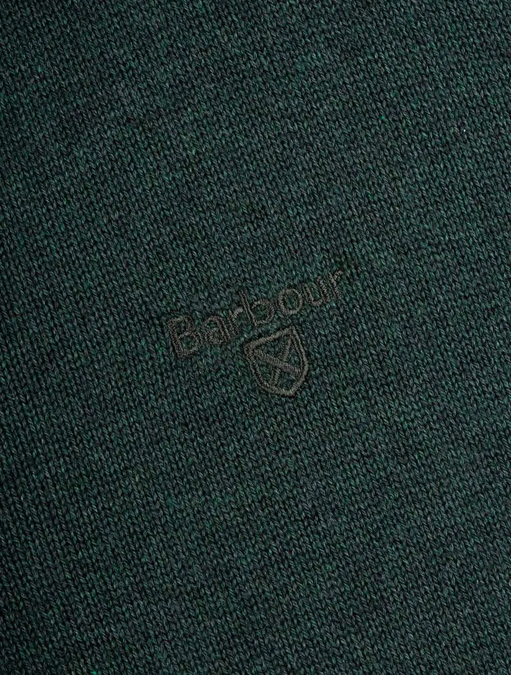 Demi-zippé en coton Pima Algues