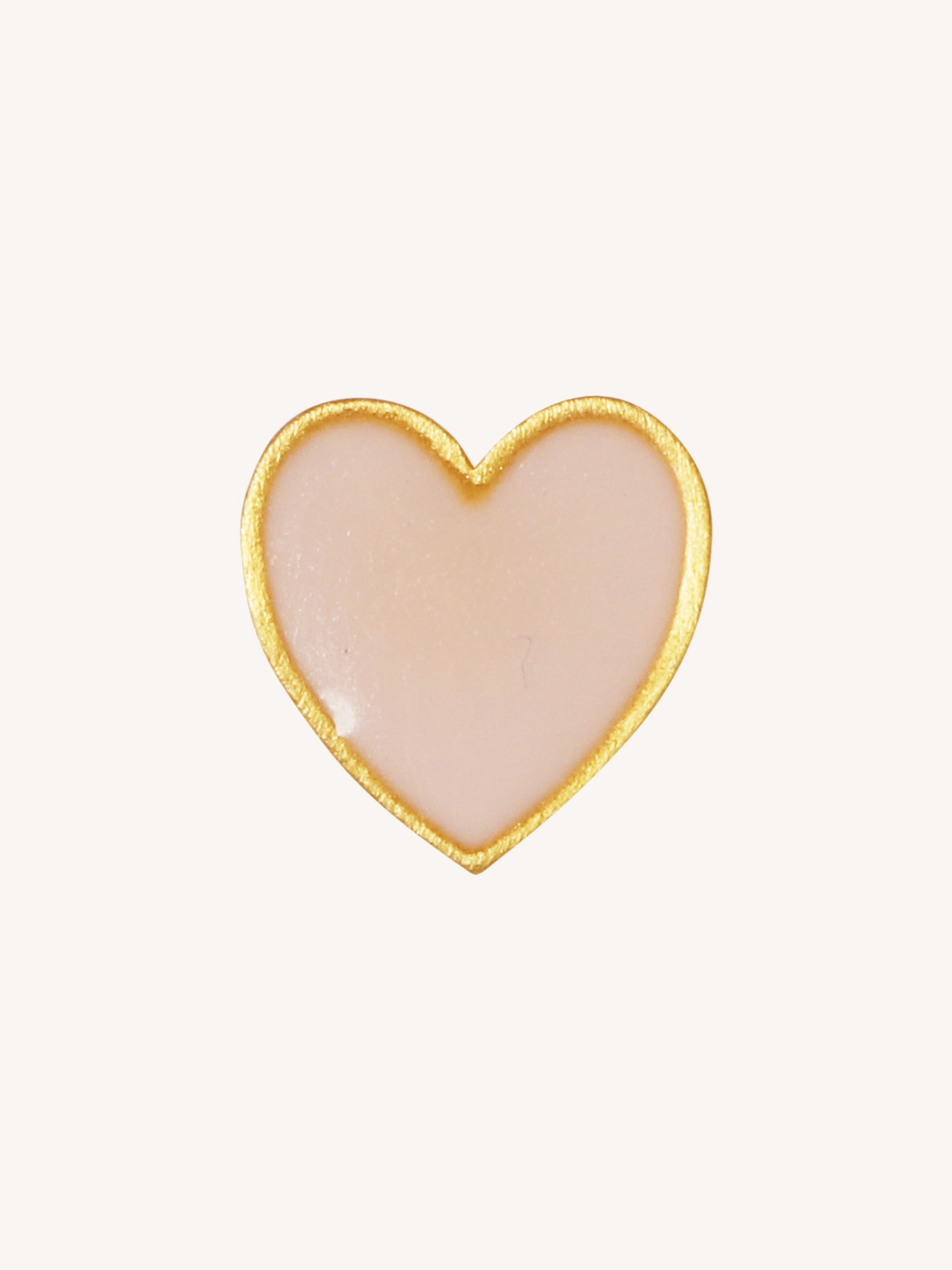 Pink Enamel Heart Stud Earrings