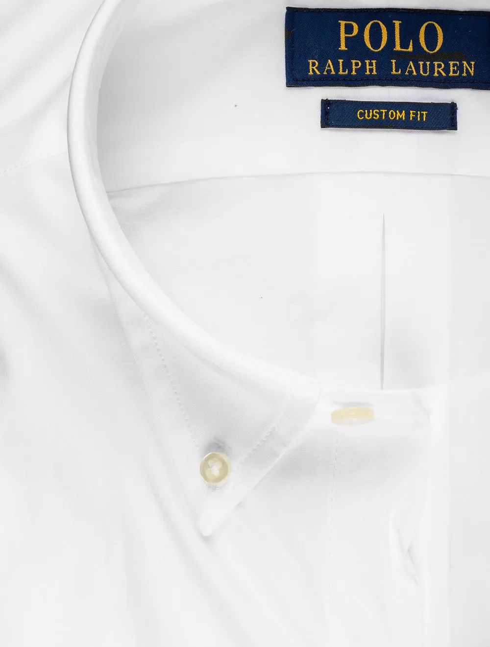 Chemise à boutonnage simple blanche
