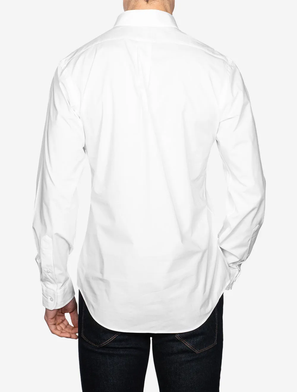 Chemise à boutonnage simple blanche
