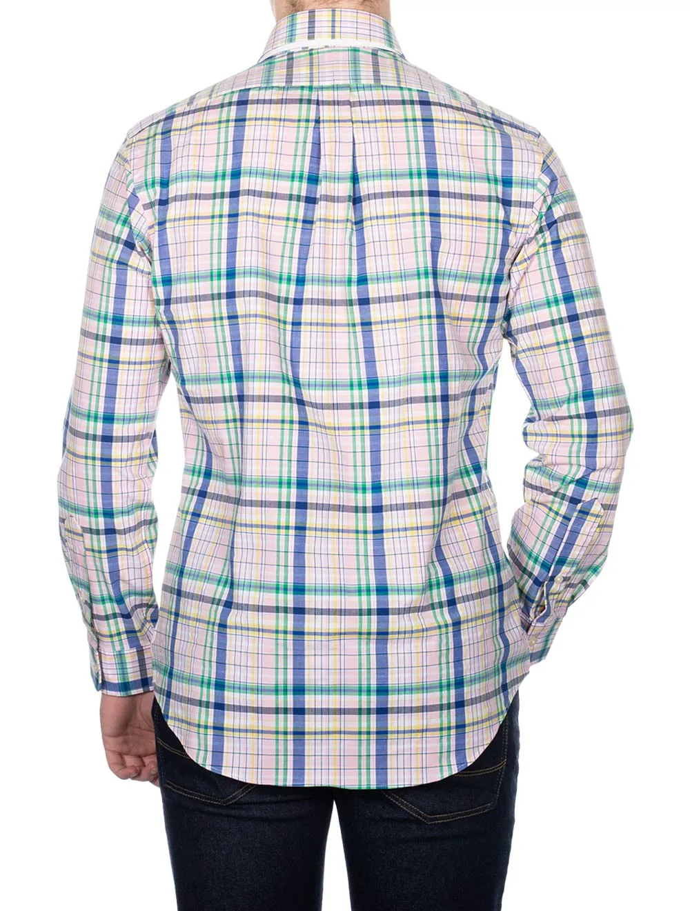 Chemise de sport à manches longues en popeline multicolore