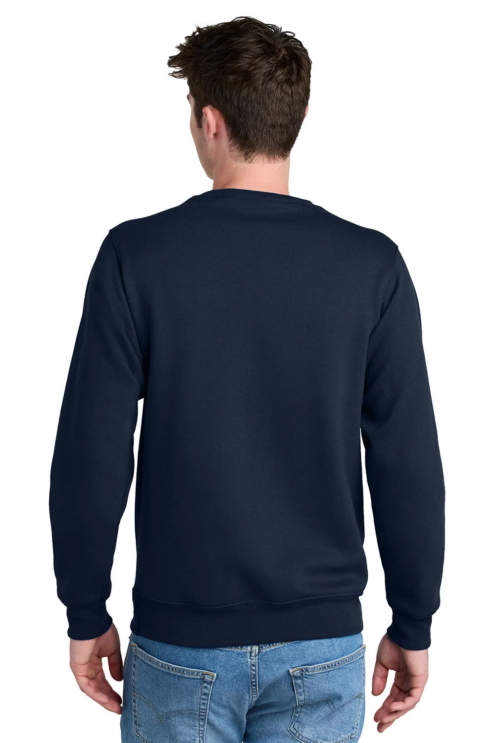 Port & Company Sweat à capuche pour hommes en polaire avec poche kangourou - Bleu marine