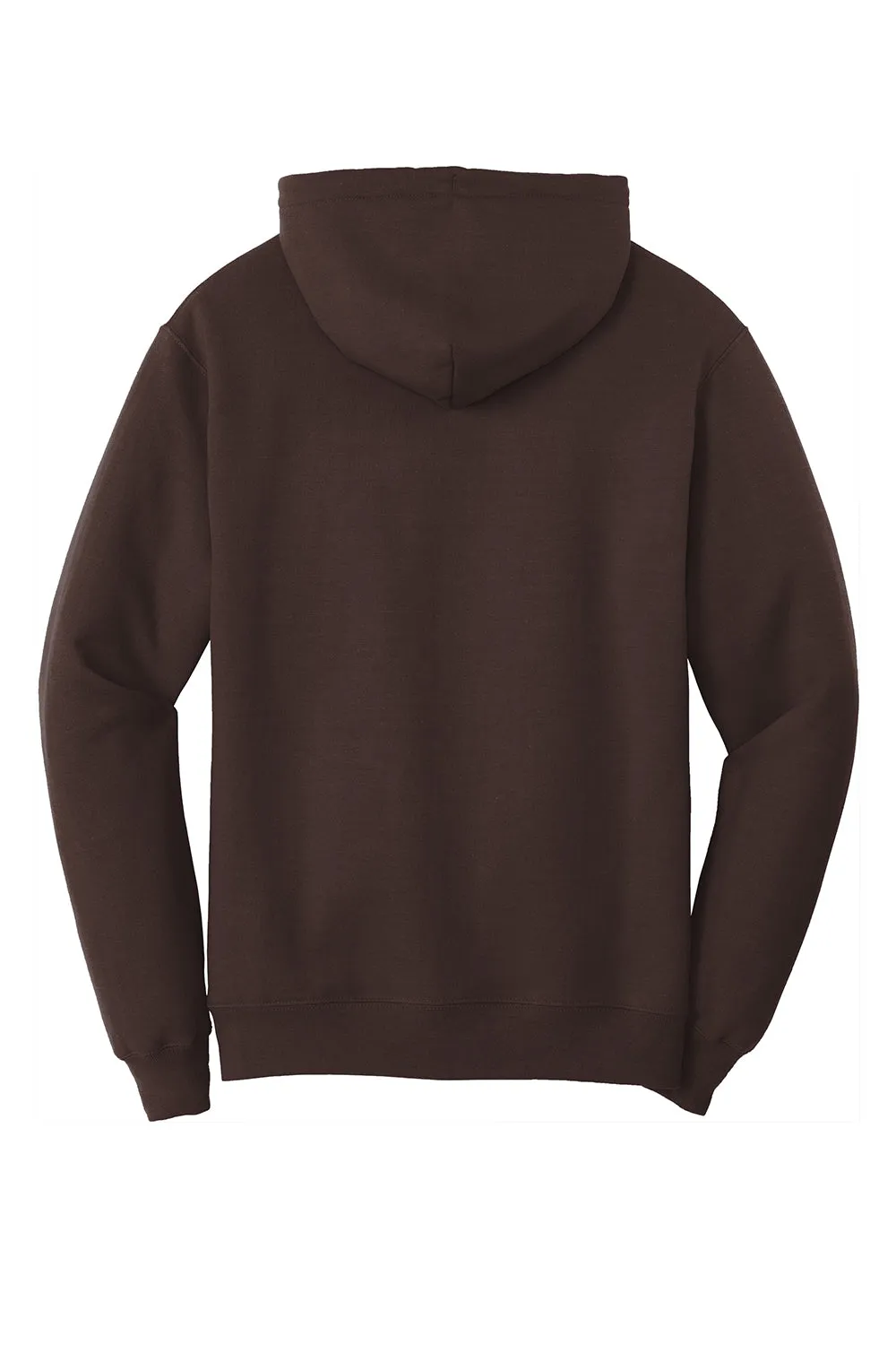 Port & Company Sweat à capuche pour homme en polaire résistante aux pilules avec poche kangourou - Brun chocolat foncé