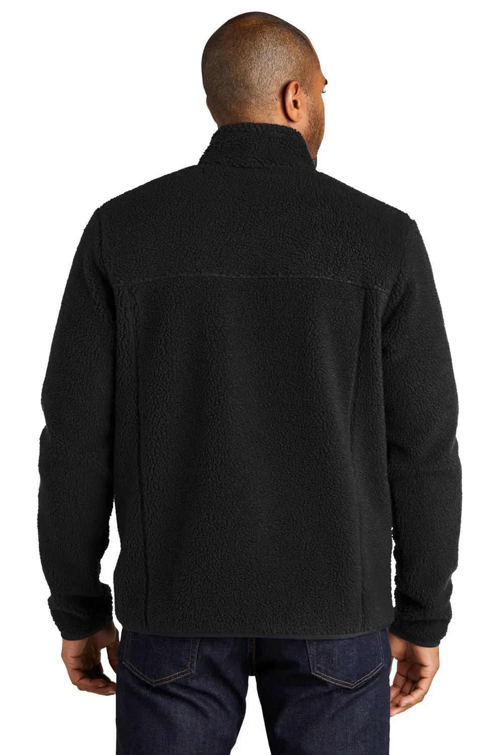 Pull à capuche 1/4 à pression pour hommes Port Authority avec poches - Noir profond