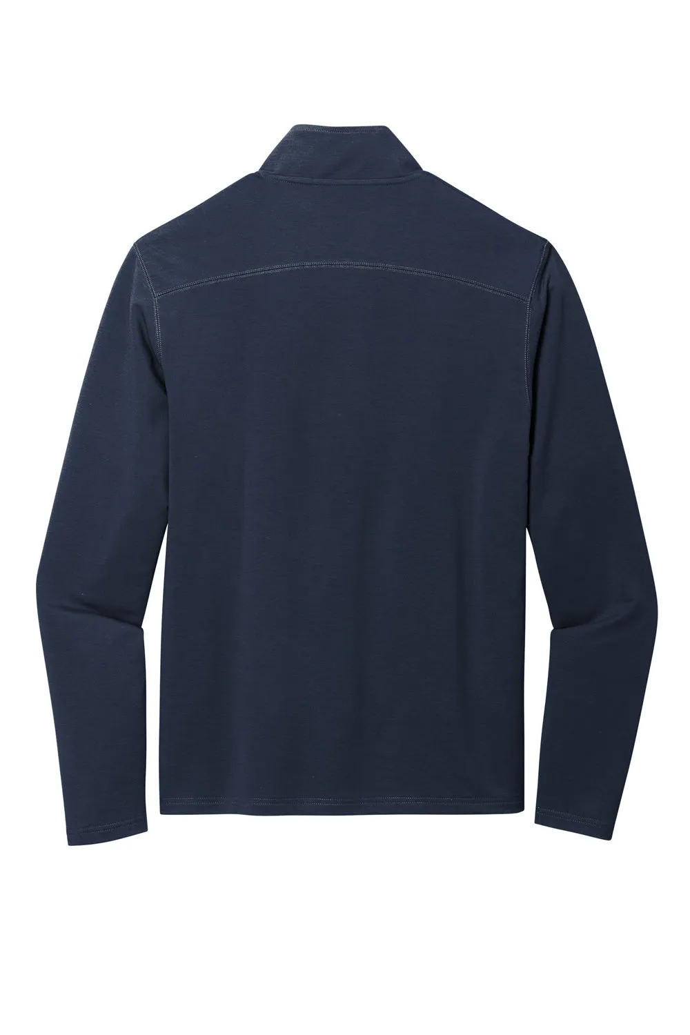 Pull à capuche 1/4 zip résistant aux accrocs pour hommes en microterry Port Authority - Bleu marine rivière