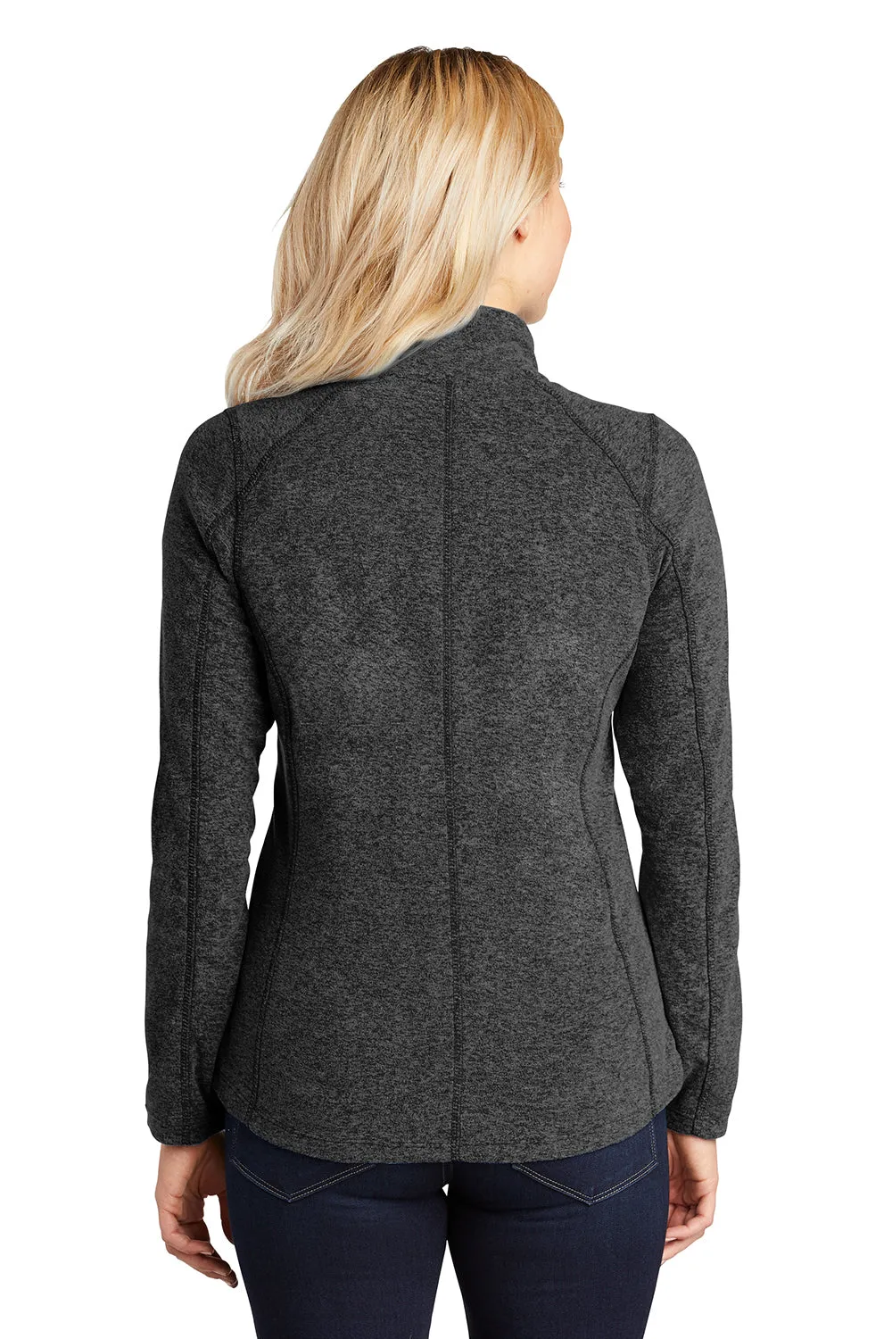 Sweat à capuche résistant aux pilules pour femmes Port Authority - Heather Charcoal Noir