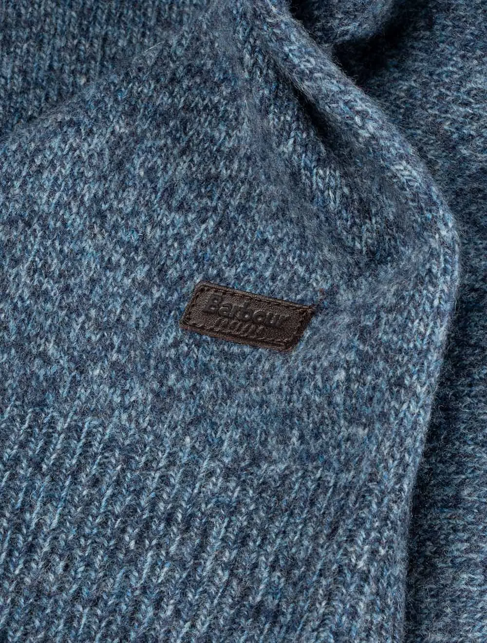 Pull-over à demi-fermeture éclair Patch Bleu Encre