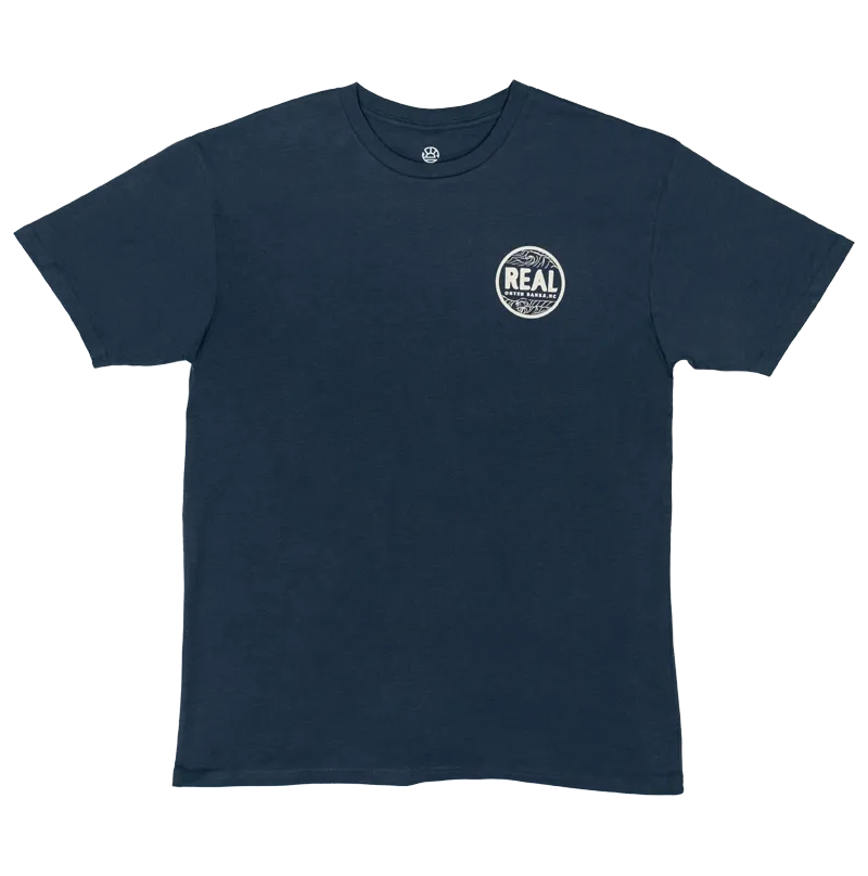 T-shirt Carte des Outer Banks authentique - Bleu Harbor