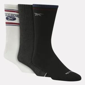 Reebok Accessories Men's 3-pack Half Terry Crew Socks