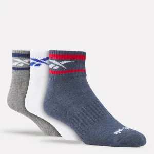 Reebok Accessories Men's 3-pack Quarter Terry Socks