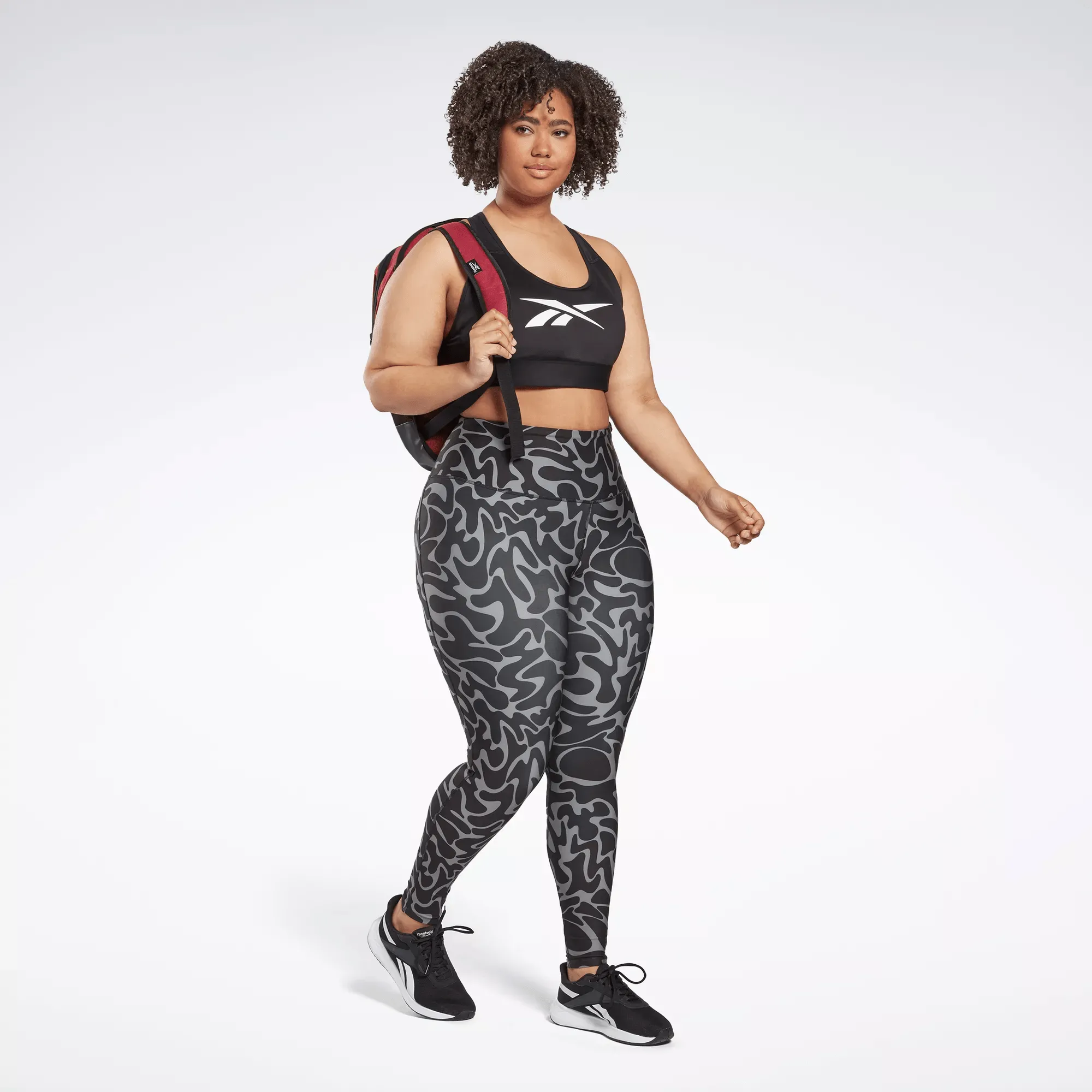 Soutien-gorge de sport Reebok Lux Vector Racer pour femmes (Grandes tailles)