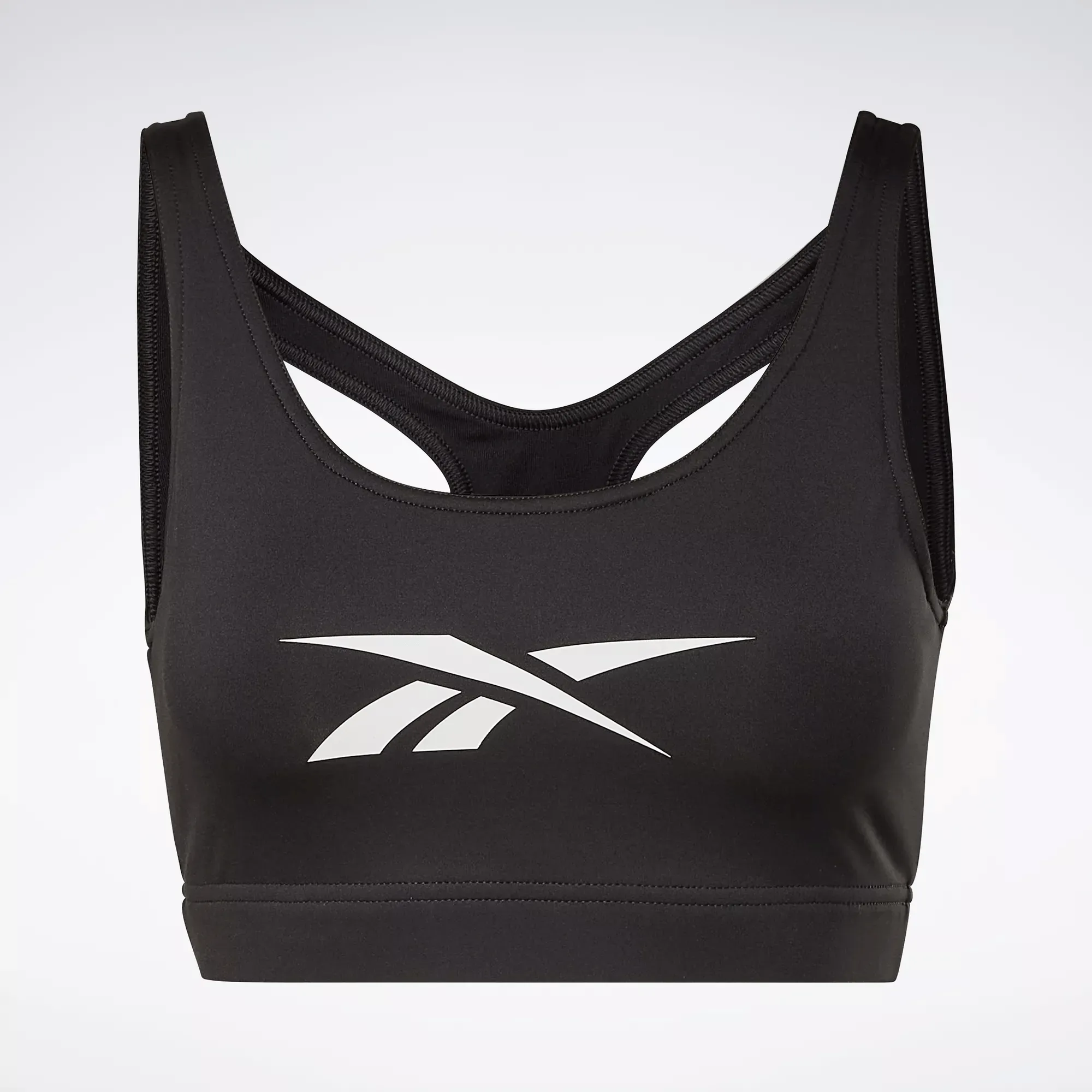 Soutien-gorge de sport Reebok pour femme avec grand logo, prêt pour l'entraînement