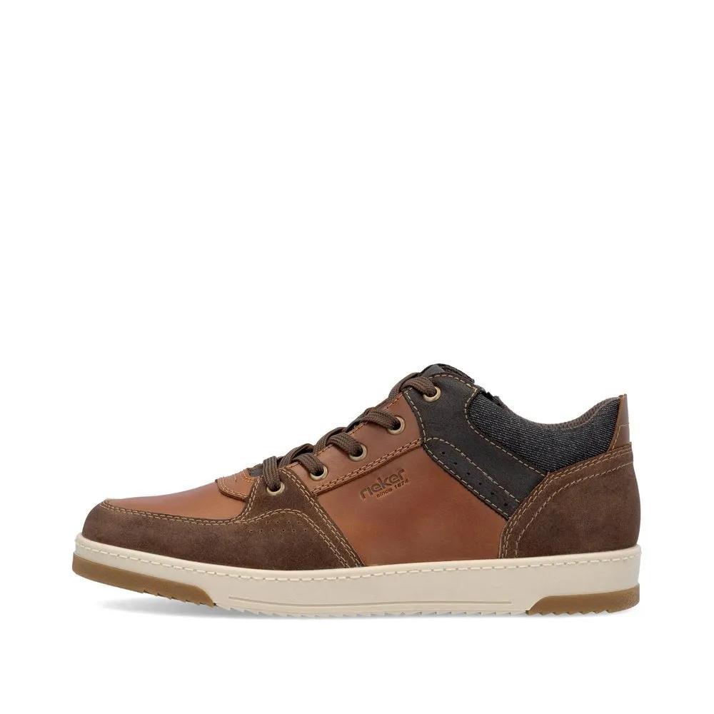 Rieker Chaussures 17501-24 Marron Multicolore Lacets/Fermeture latérale