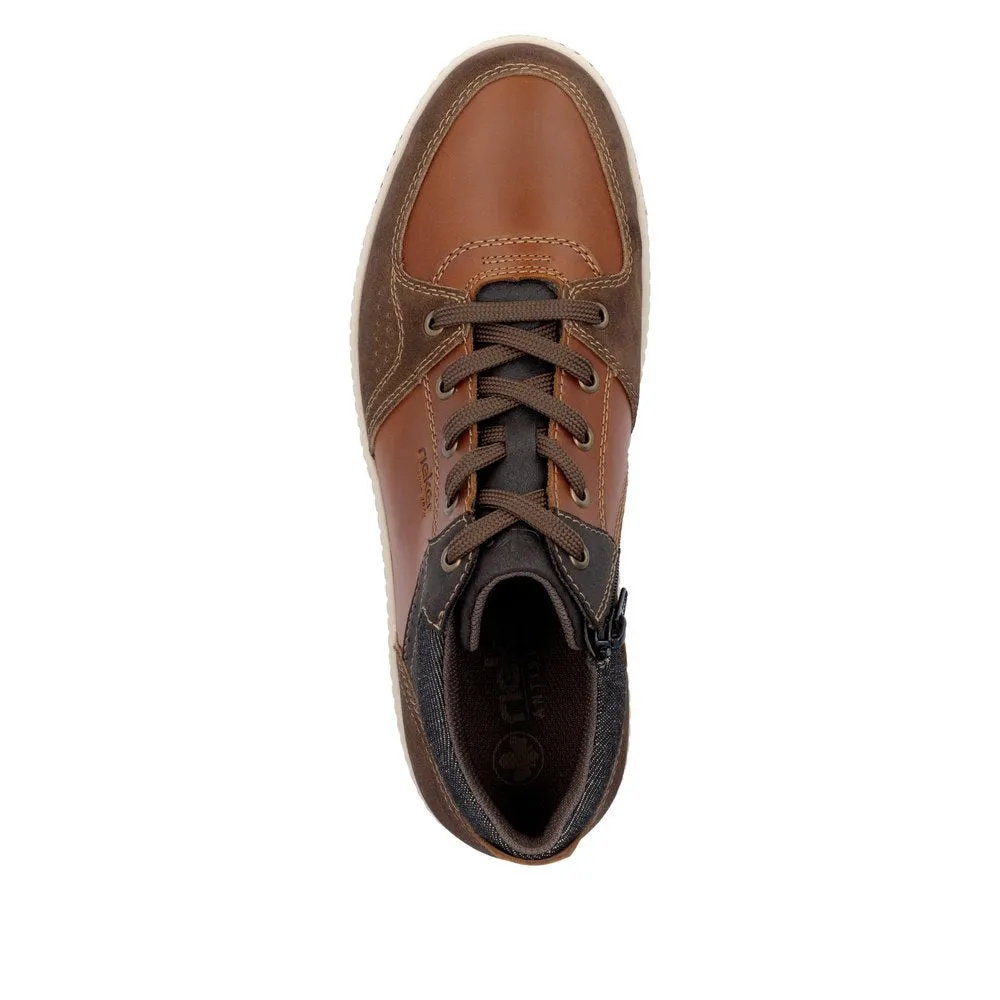 Rieker Chaussures 17501-24 Marron Multicolore Lacets/Fermeture latérale