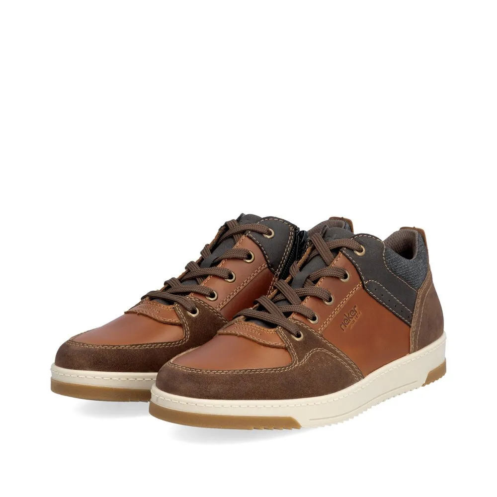 Rieker Chaussures 17501-24 Marron Multicolore Lacets/Fermeture latérale