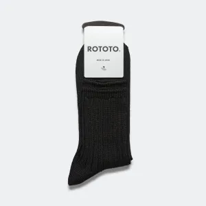 RoToTo Accessories Ribbed Ankle Sock - Black