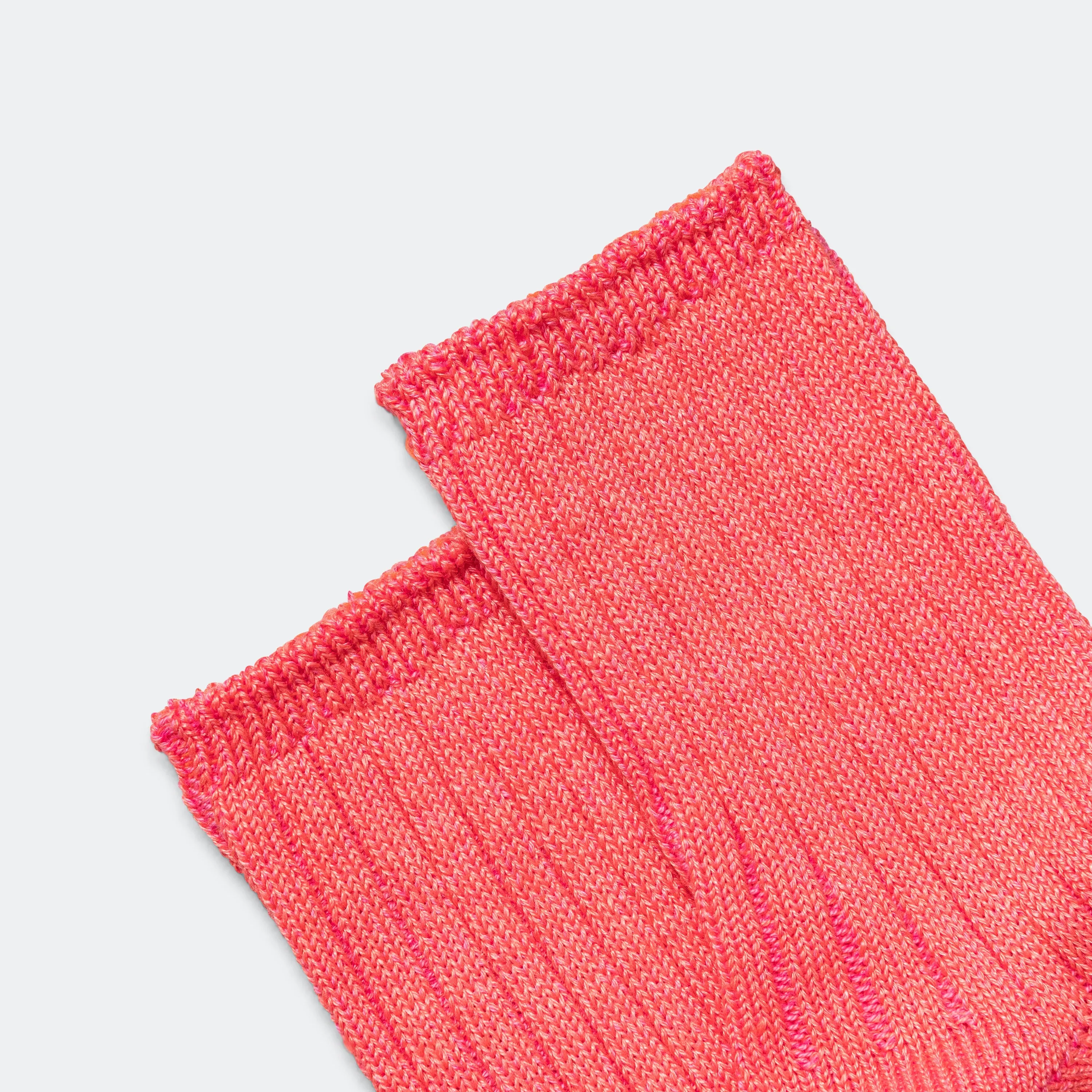 Chaussettes cheville côtelées RoToTo Accessories - Rose