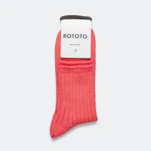 RoToTo Accessories Ribbed Ankle Sock - Pink