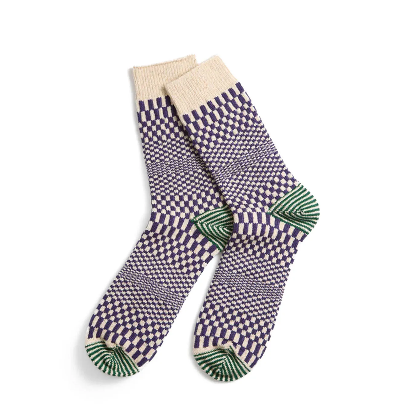 Rototo Chaussettes à Carreaux Myrtille Accessoires RoToTo