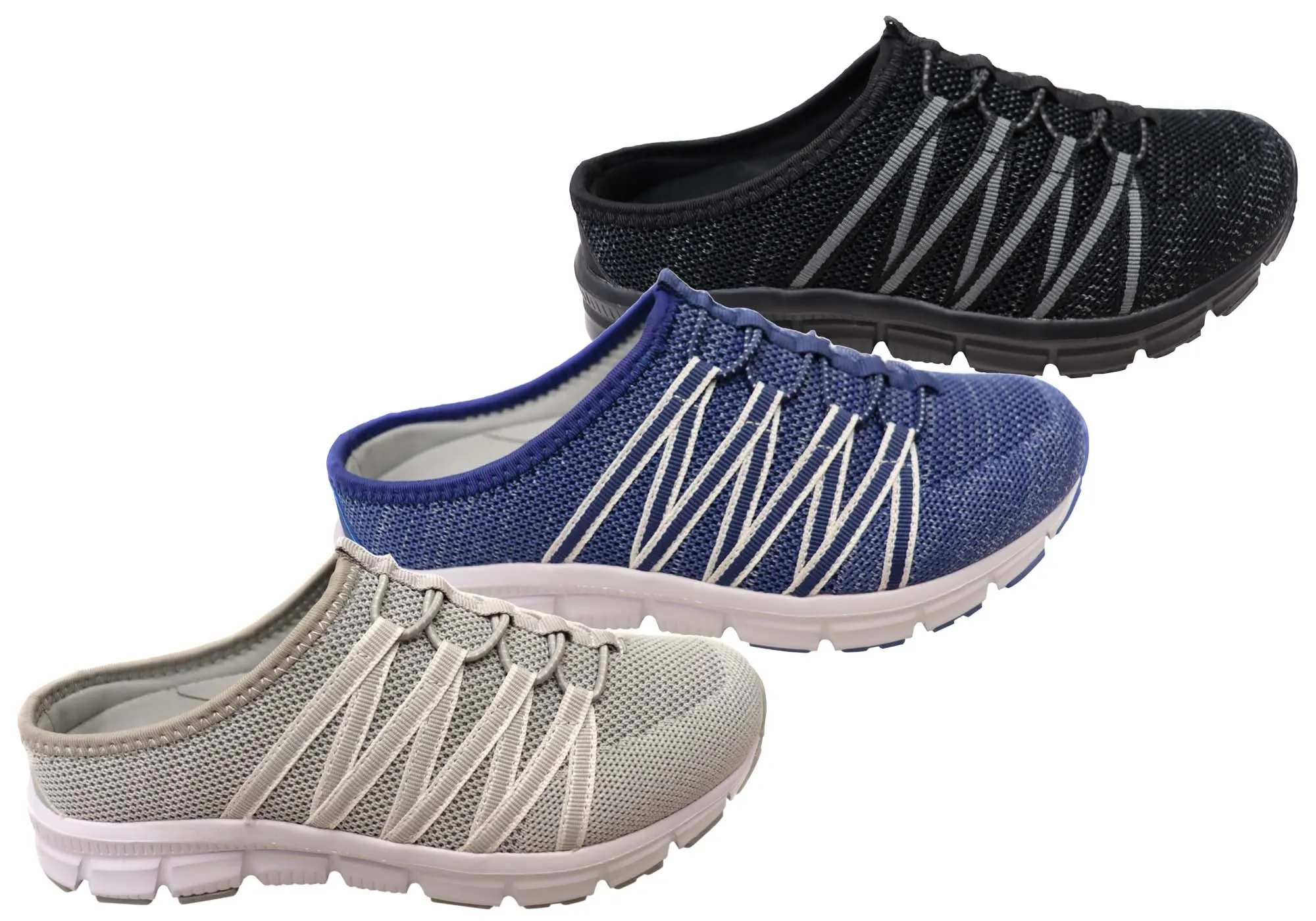 Chaussures décontractées confortables pour femmes Scholl Orthaheel Utopia Knit à dos ouvert