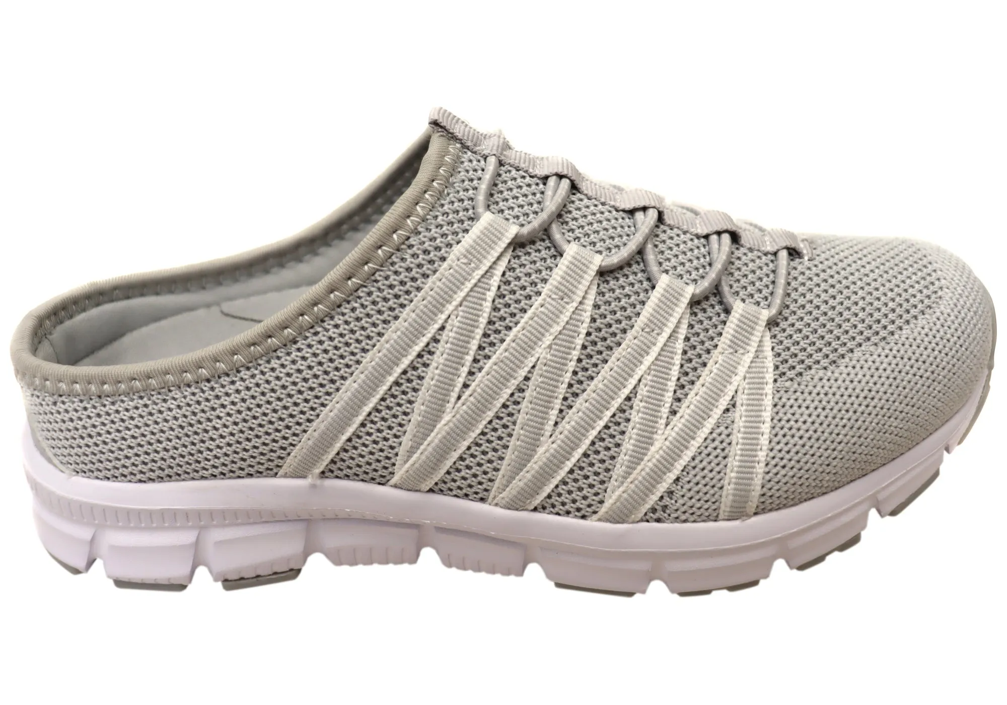 Chaussures décontractées confortables pour femmes Scholl Orthaheel Utopia Knit à dos ouvert
