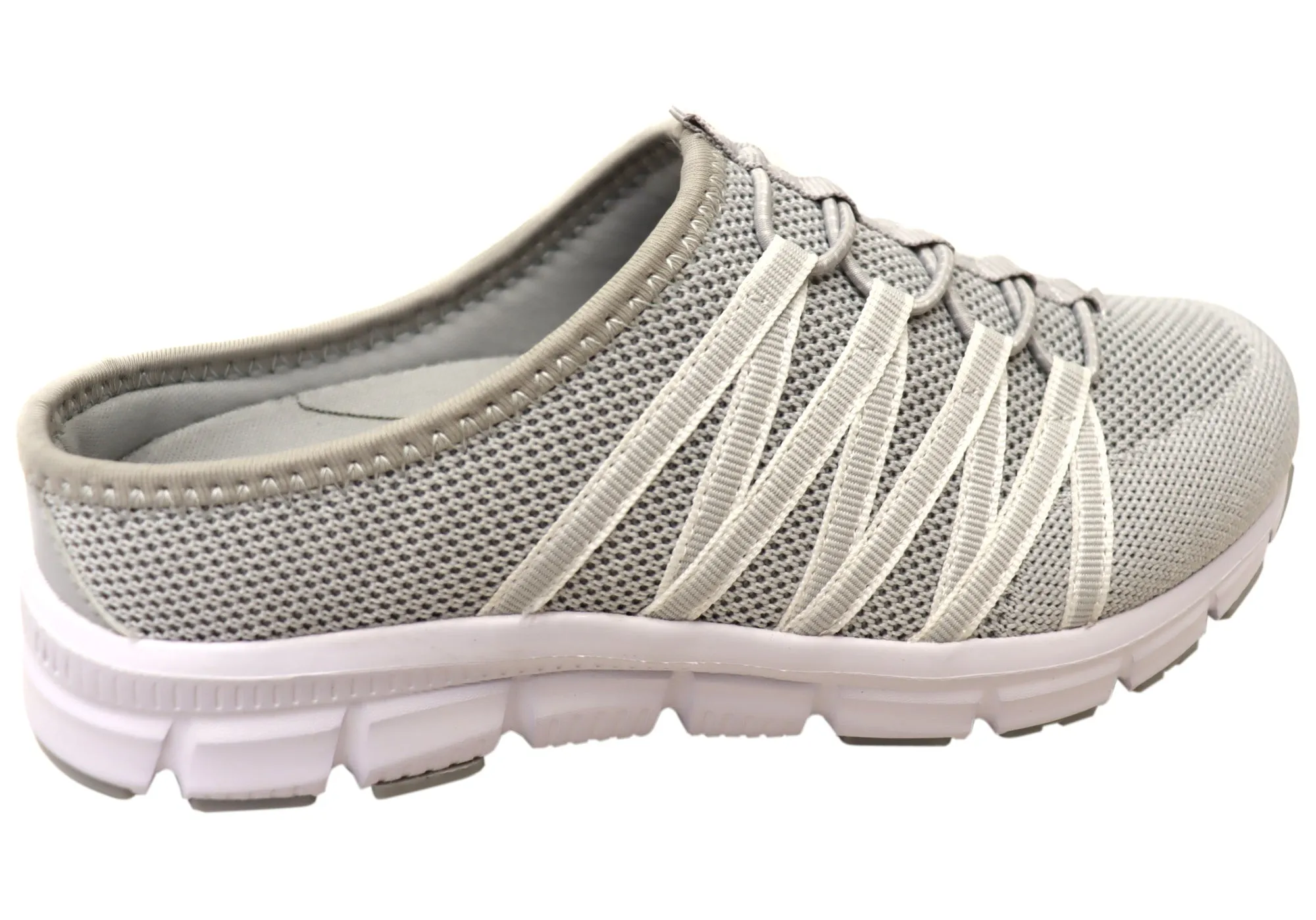 Chaussures décontractées confortables pour femmes Scholl Orthaheel Utopia Knit à dos ouvert