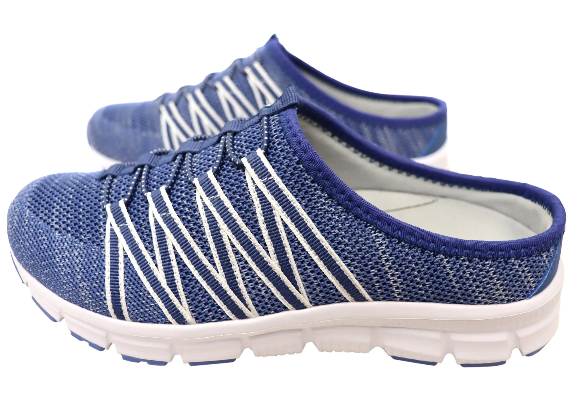 Chaussures décontractées confortables pour femmes Scholl Orthaheel Utopia Knit à dos ouvert