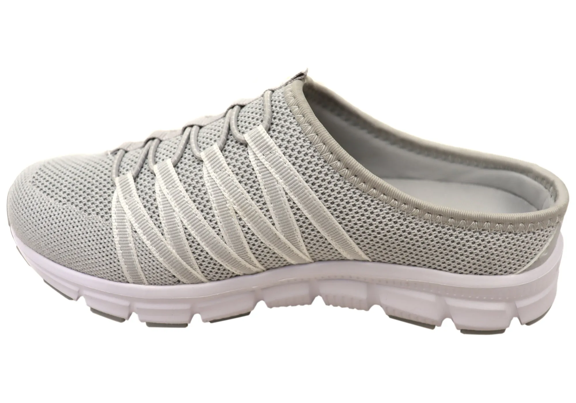 Chaussures décontractées confortables pour femmes Scholl Orthaheel Utopia Knit à dos ouvert