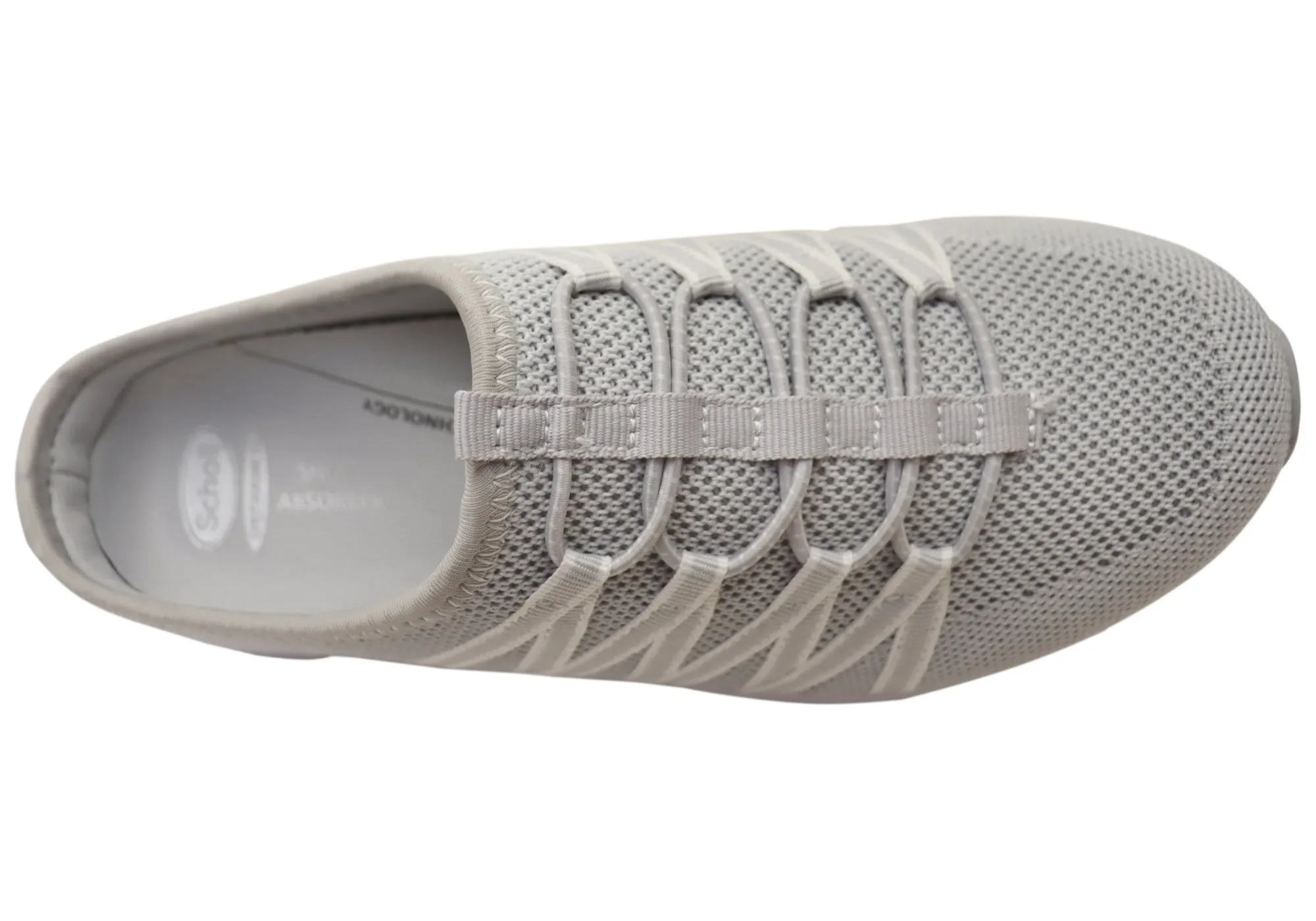 Chaussures décontractées confortables pour femmes Scholl Orthaheel Utopia Knit à dos ouvert
