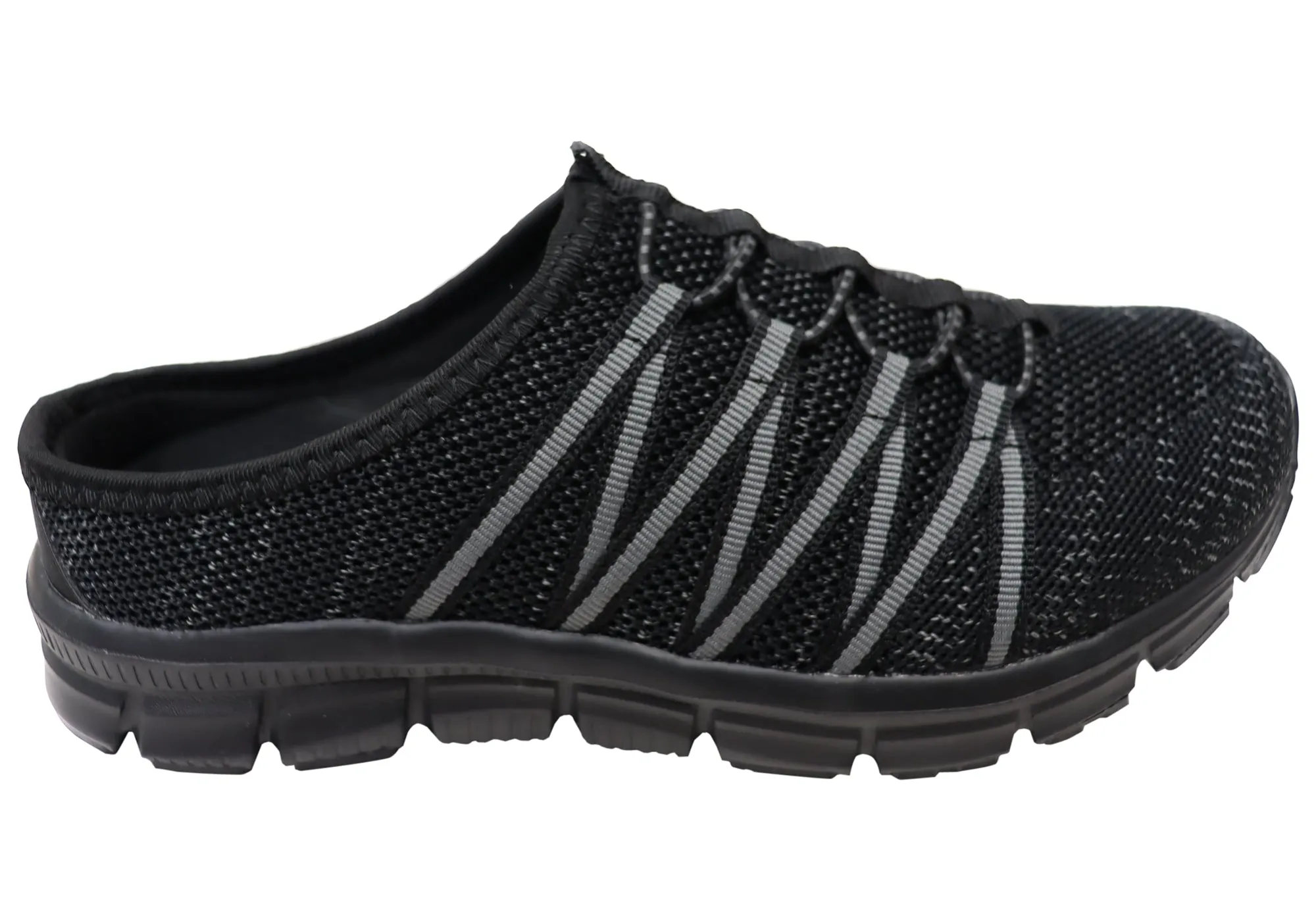 Chaussures décontractées confortables pour femmes Scholl Orthaheel Utopia Knit à dos ouvert