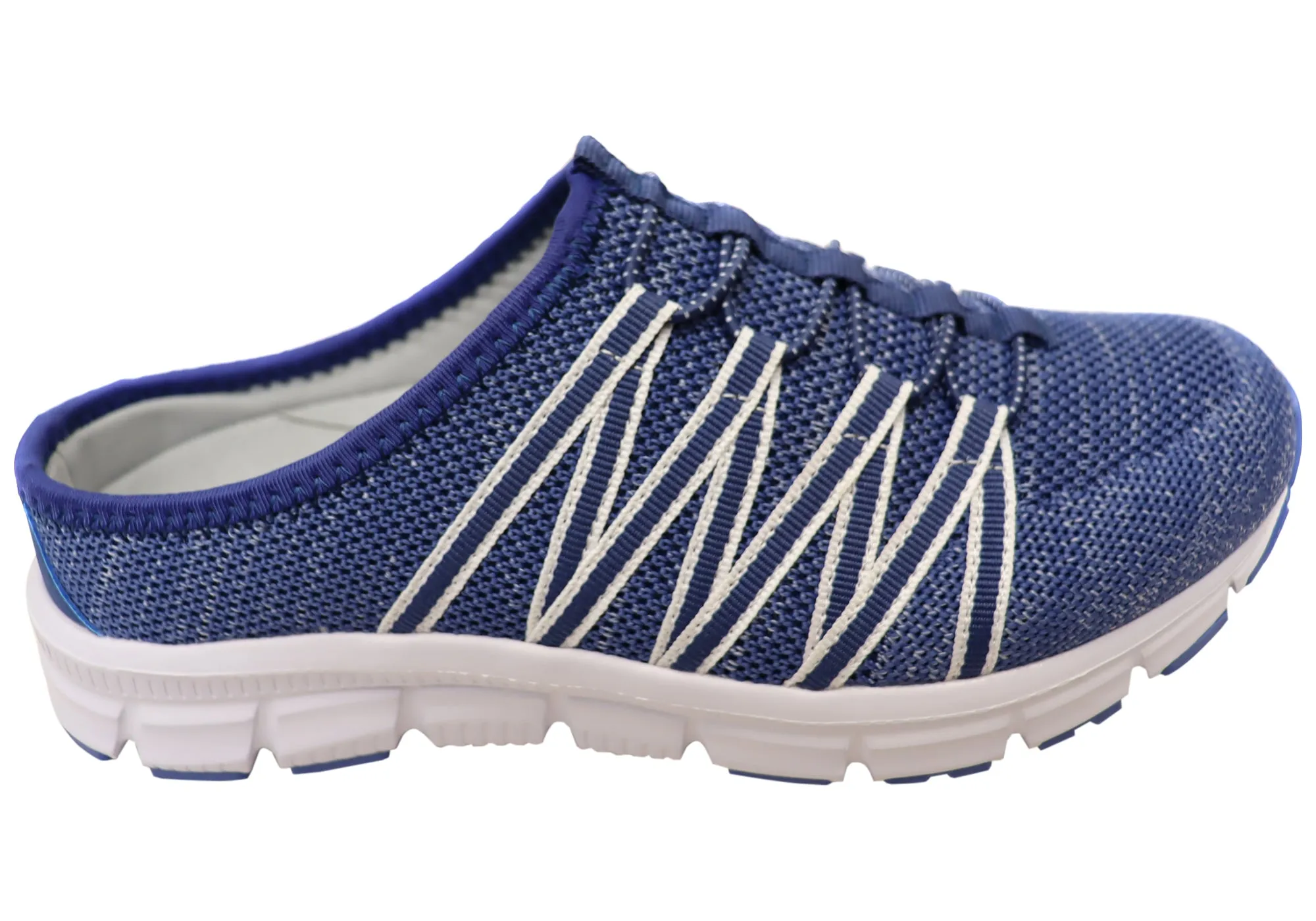 Chaussures décontractées confortables pour femmes Scholl Orthaheel Utopia Knit à dos ouvert