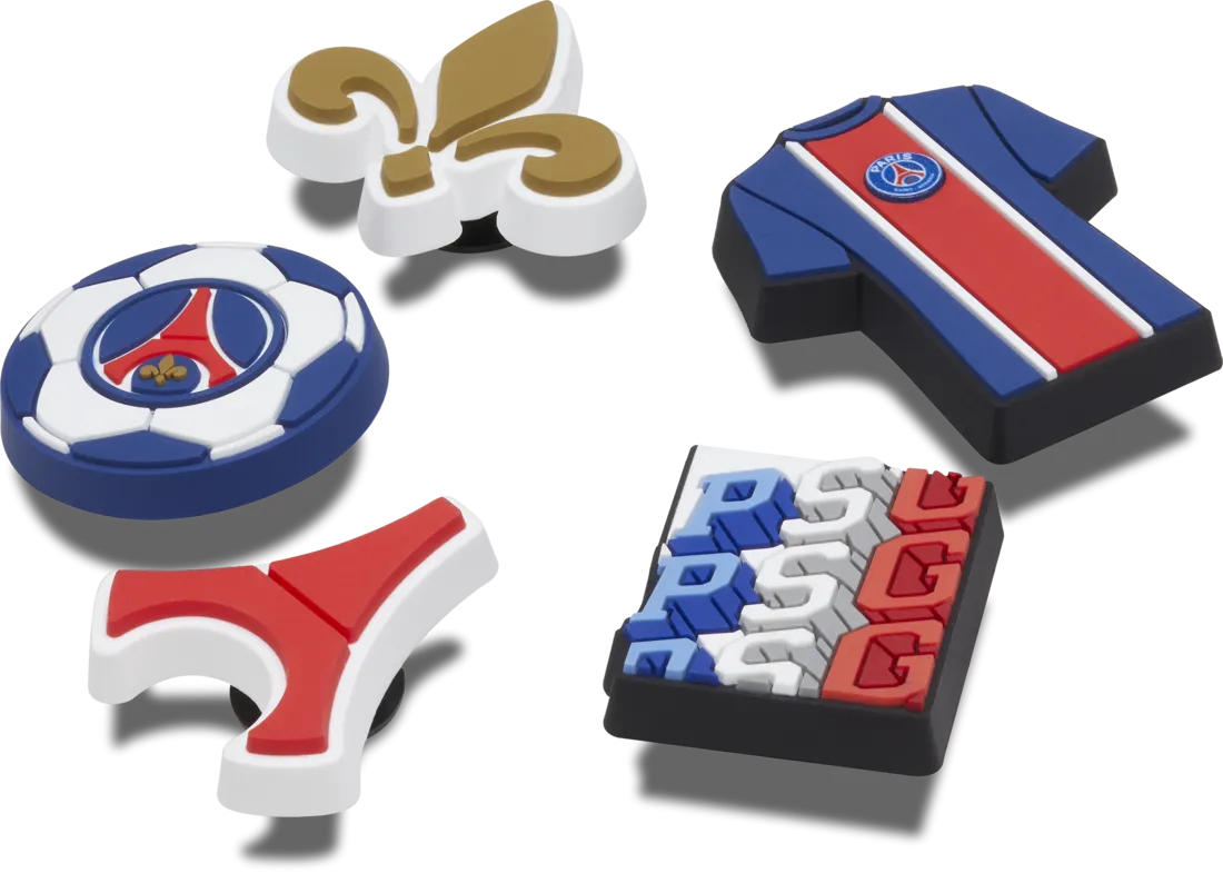 Chaussures Crocs Jibbitz™ Paris St Germain FC Pack de 5