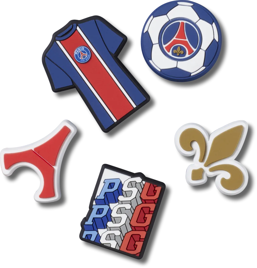 Chaussures Crocs Jibbitz™ Paris St Germain FC Pack de 5