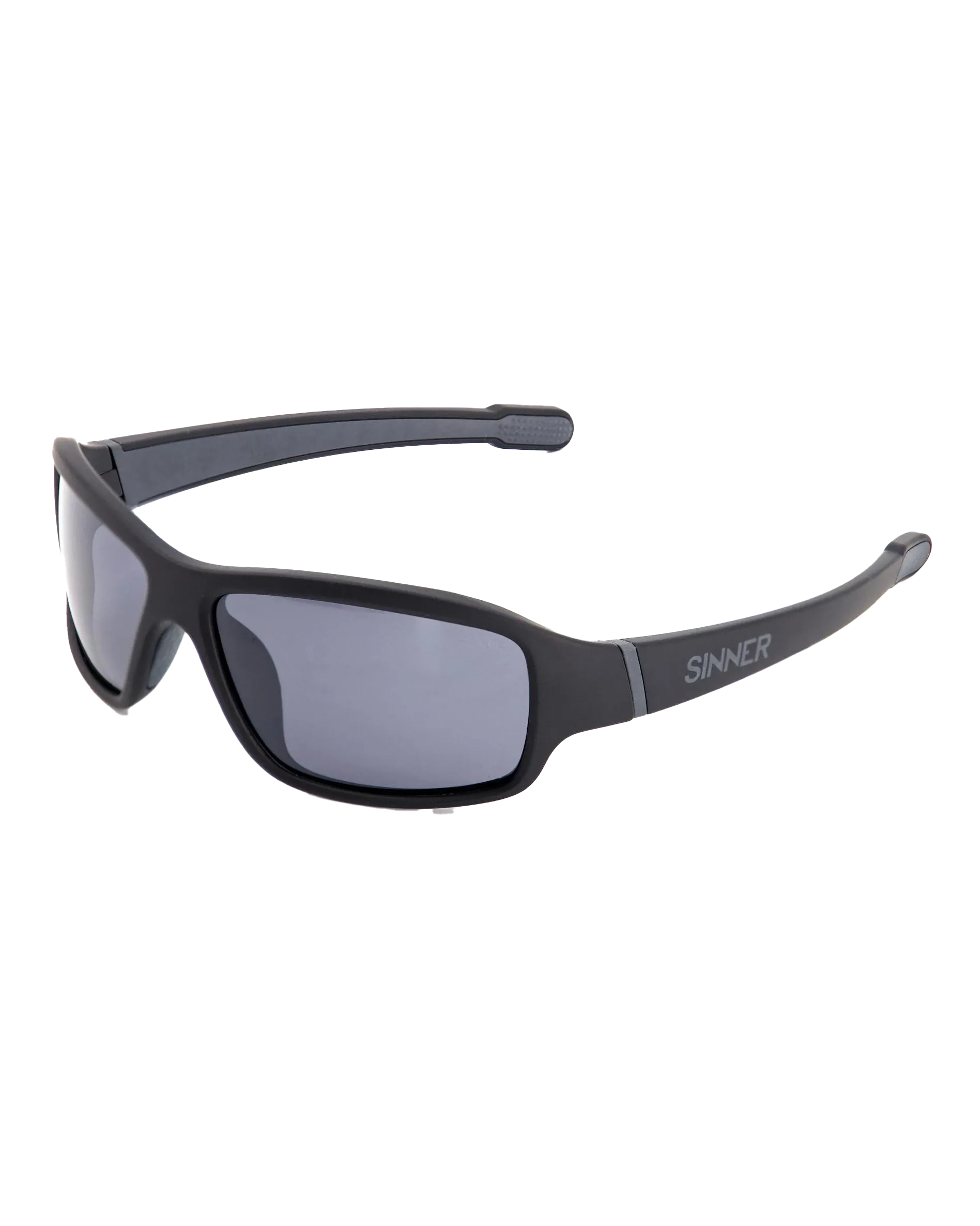 Lunettes de soleil Sinner Ros X en noir et fumé avec miroir flash