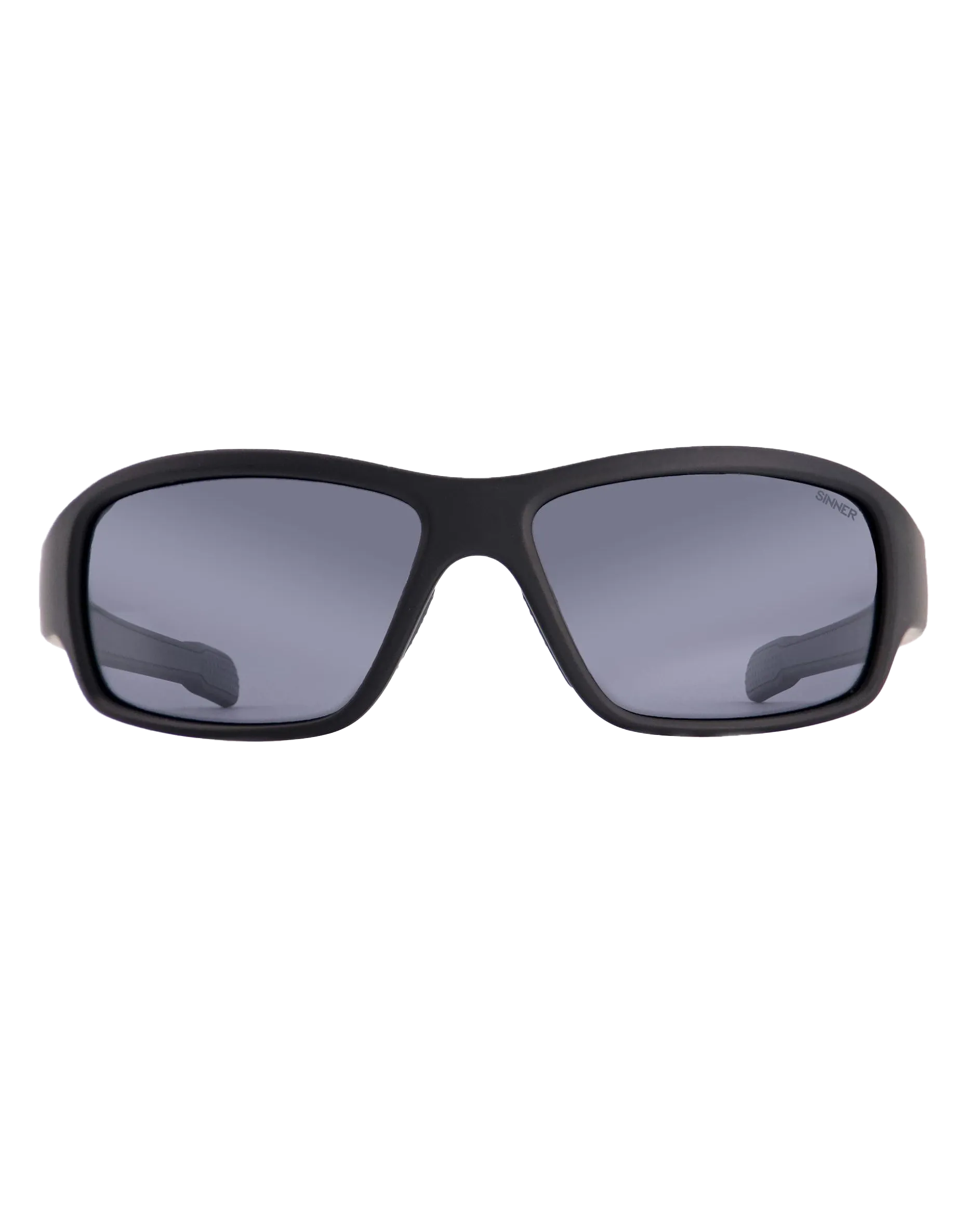 Lunettes de soleil Sinner Ros X en noir et fumé avec miroir flash