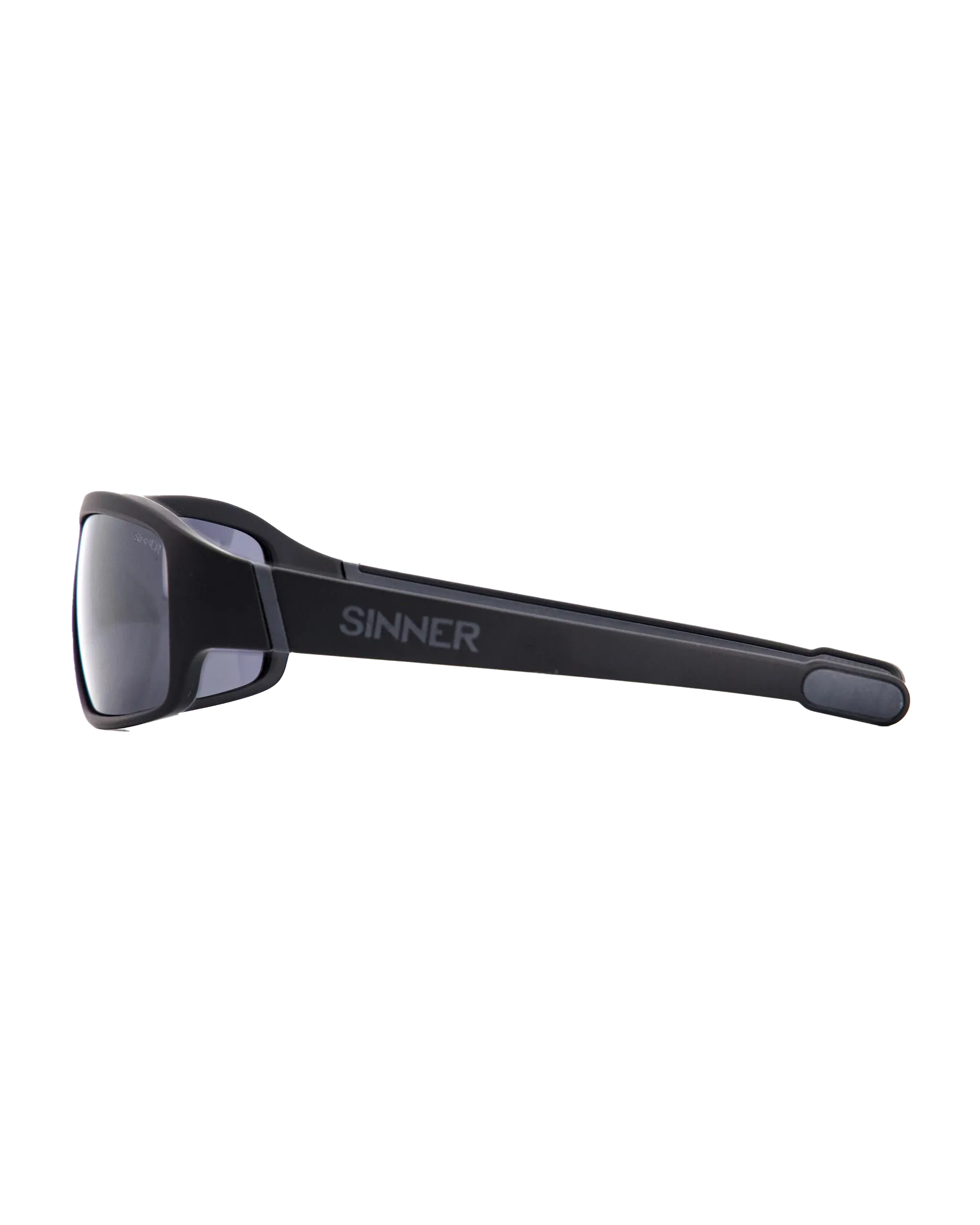 Lunettes de soleil Sinner Ros X en noir et fumé avec miroir flash