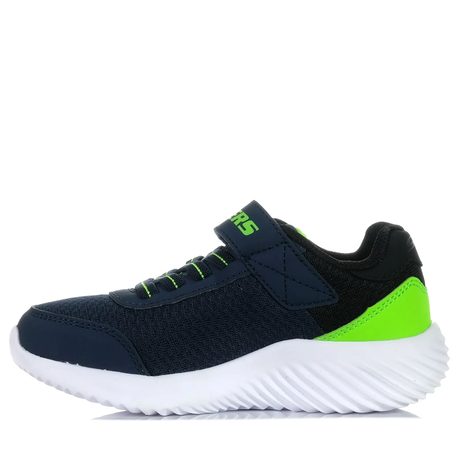 Skechers Bounder - Chaussures Trekzic 403908L Bleu Marine Lime