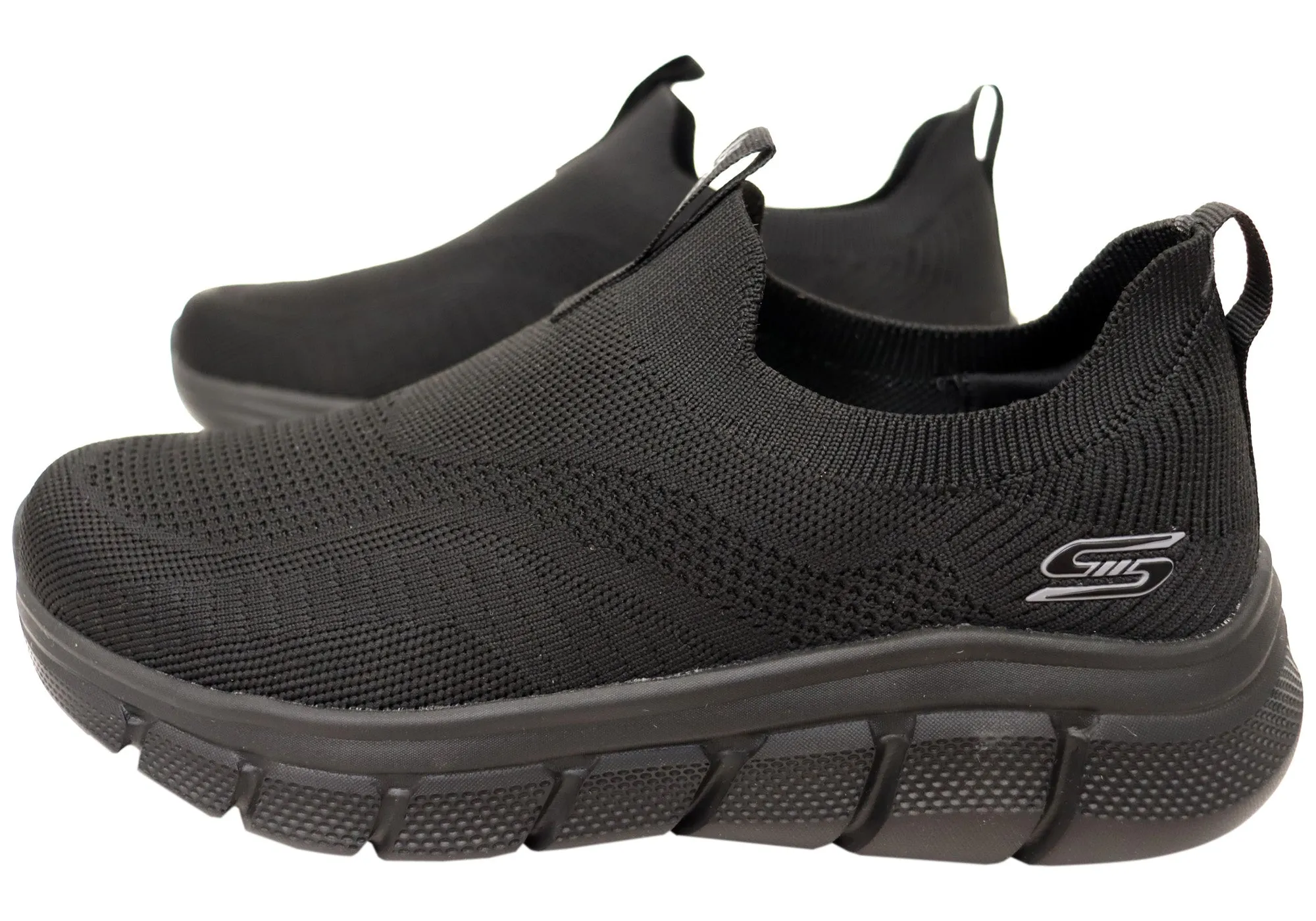 Skechers Hommes BOBS Sport B Flex Frigid Edge Chaussures Confortables à Enfiler Skechers