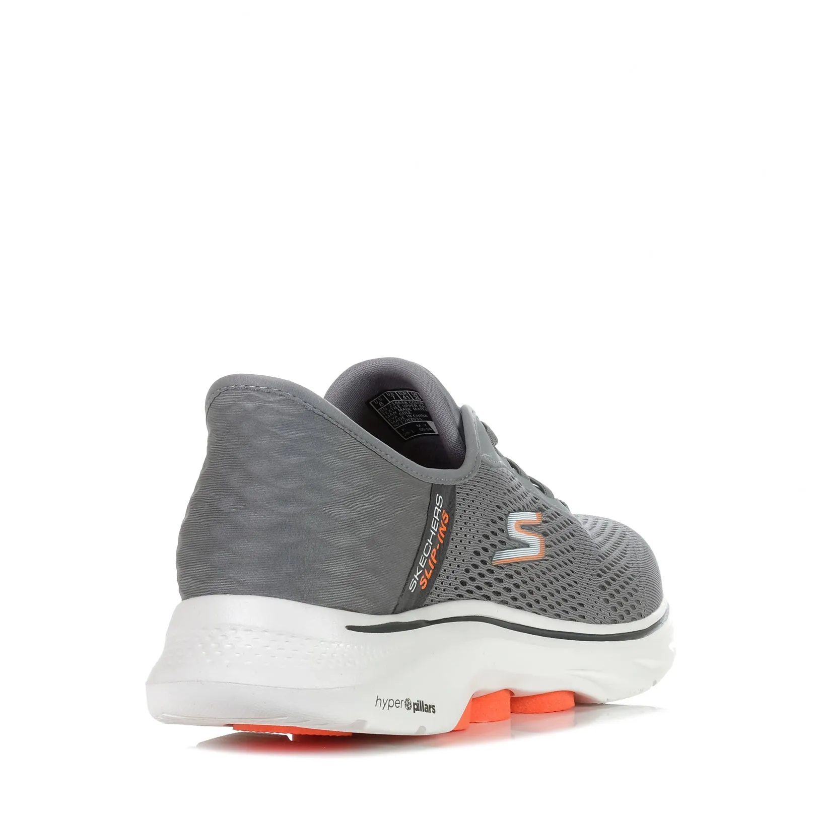 Skechers Slip-Ins : GOwalk 7 - Free Hand 2 216648 Chaussures Gris/Orange_Skechers