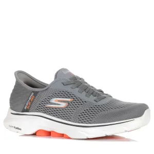 Skechers Slip-Ins: GOwalk 7 - Free Hand 2 216648 Grey/Orange Shoes_Skechers
