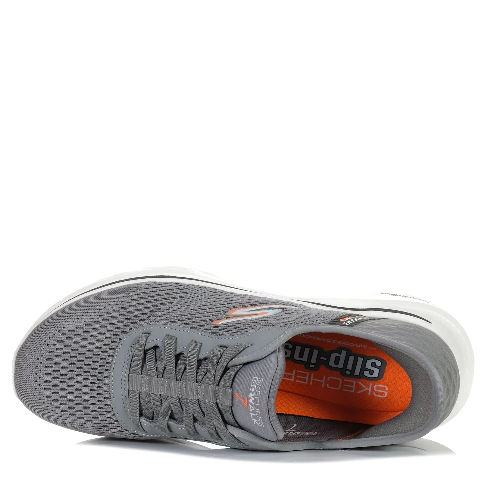 Skechers Slip-Ins : GOwalk 7 - Free Hand 2 216648 Chaussures Gris/Orange_Skechers
