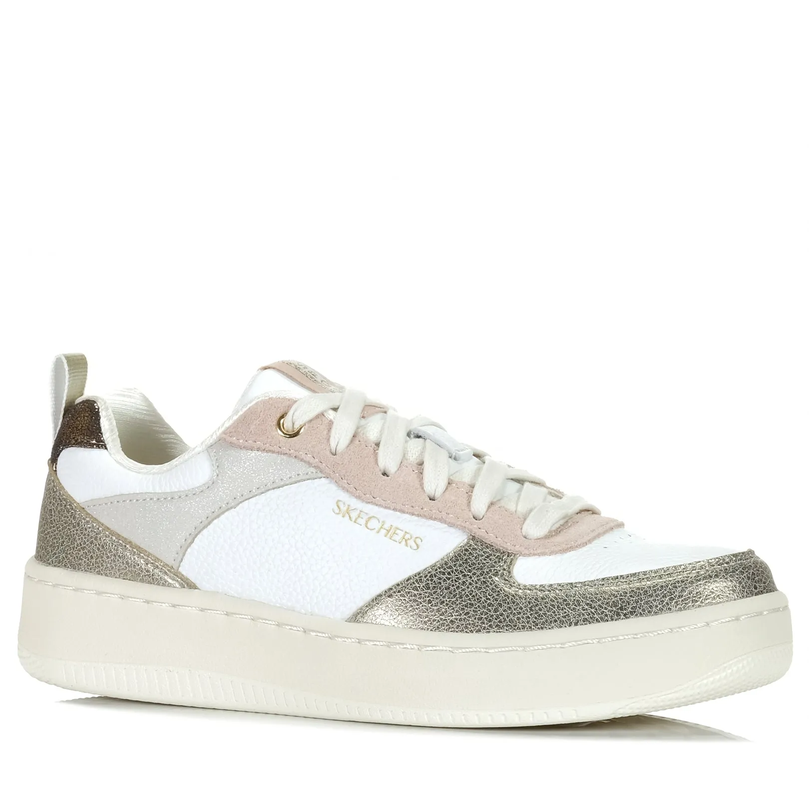 Skechers Sport Court 92 - Brillant Iridescent 185036 Blanc/Rose