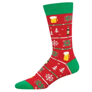 Socksmith Socks Beer Sweater Red
