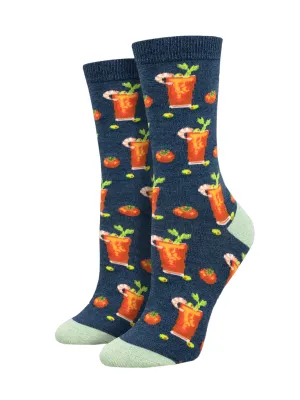 Socksmith Socks Bloody Good Drink - Navy Heather