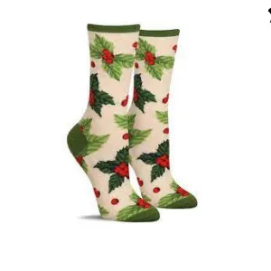 Socksmith Socks Deck the Halls - Ivory Heather